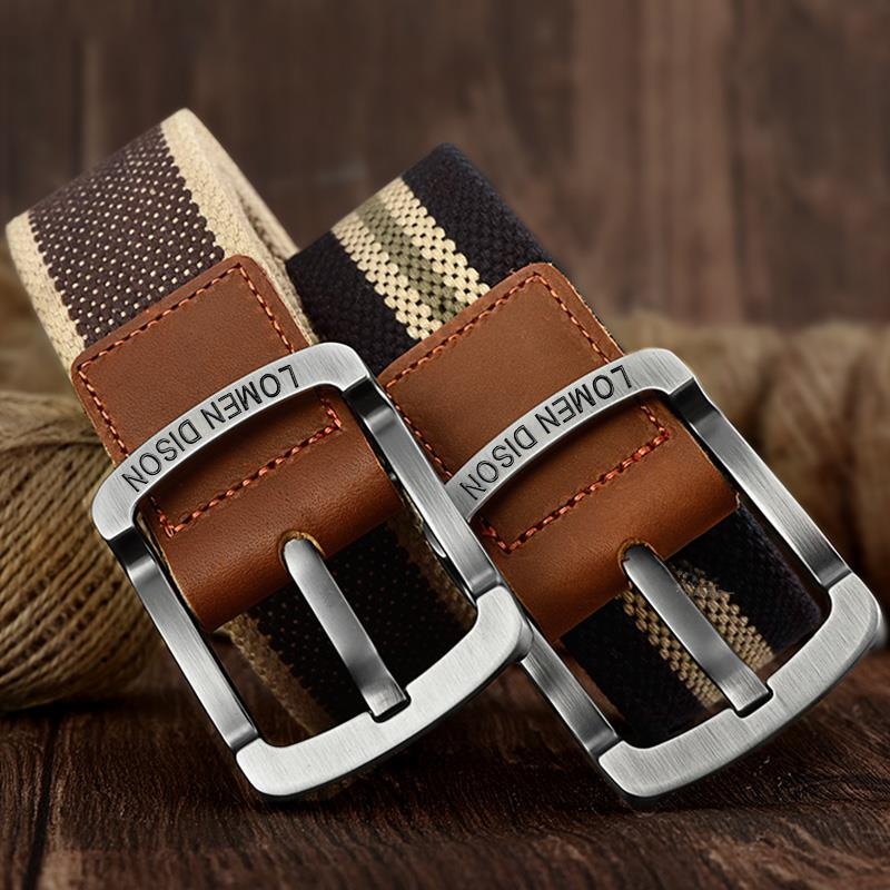 Leatherwork Training - 耐久性のあるワークベルト メンズ ミリタリートレーニング キャンバスベルト 耐摩耗性レザーベルト オールドスタイル