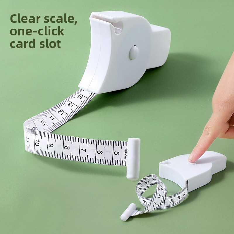 Leatherwork Ruler - ホーム 3-in-1 腰囲、腕囲、脚囲用テープメジャー - 自動測定ルーラー、フィットネスミニソフトレザー