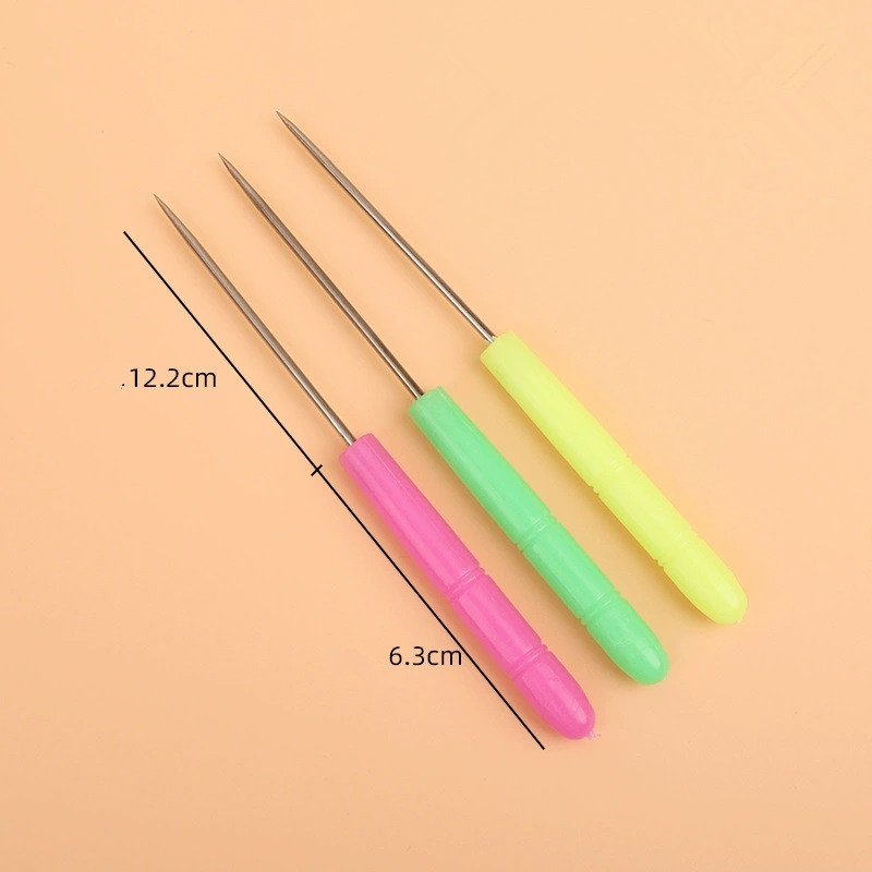 Leatherwork Awl - 10個入り革工芸ステッチングソーイングオール、DIY手作りプラスチックハンドルコーンニードル靴修理ツール、卸売用