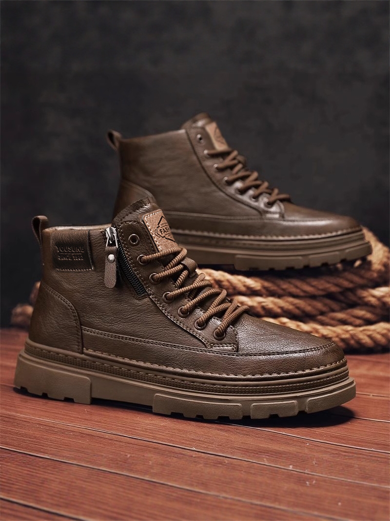 カジュアルブーツ メンズ 軽量 ブリティッシュスタイル レザ - Youtube Leatherwork のレビューと価格