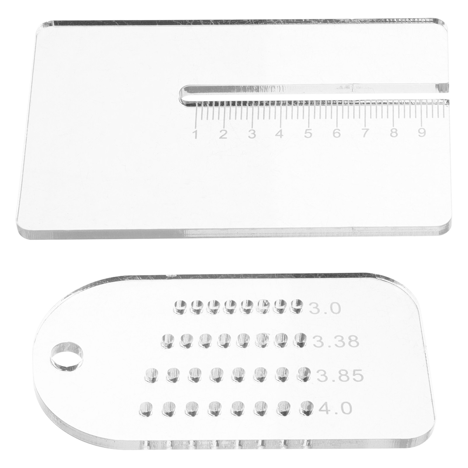 2個入りパンチガイド多機能定規、精密なステッチング用穴間隔プ - Leatherwork Ruler のレビューと価格
