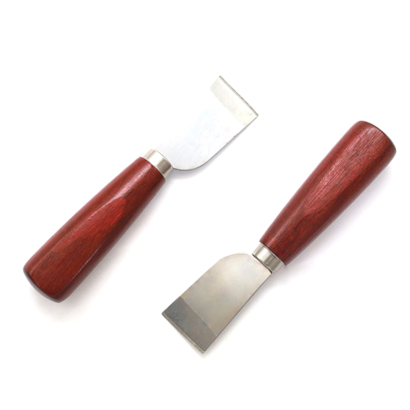 木製ハンドルDIYレザークラフトツール ステンレス製革裁縫ナ - Leatherwork Knife のレビューと価格