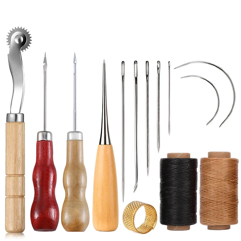 初心者向けレザークラフトソーイングキット、ワックス糸、木製ハ - Leatherwork Thread のレビューと価格