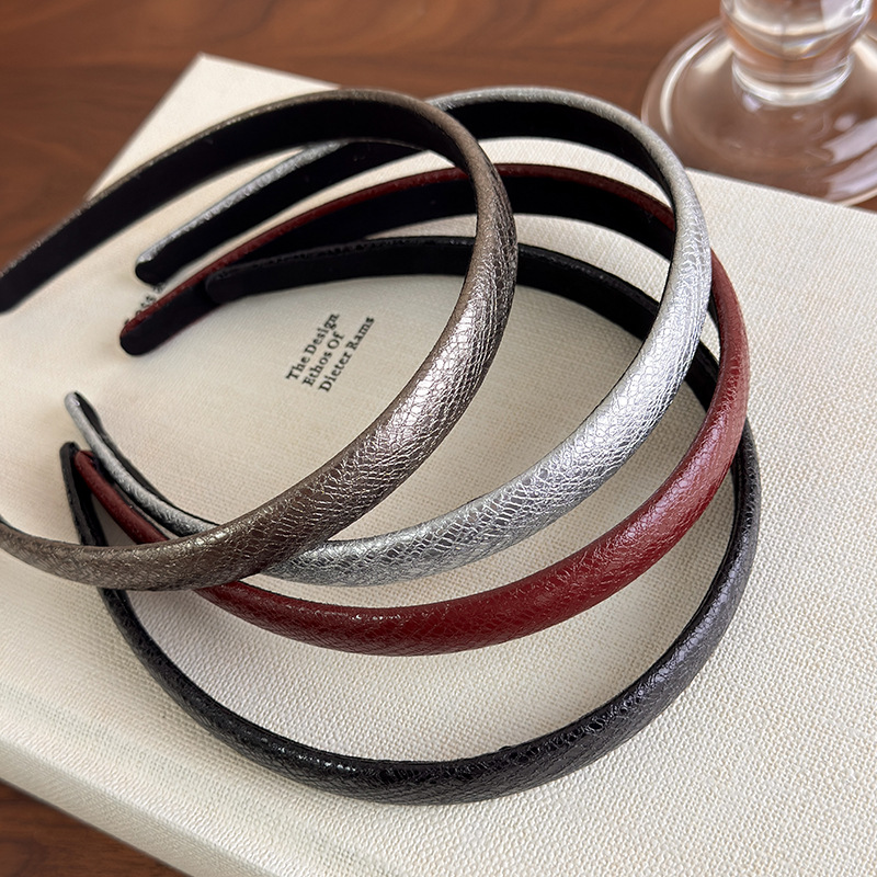 ヴィンテージレッドレザー薄型ヘッドバンド複数のスタイルレトロ - Leatherwork Rings のレビューと価格