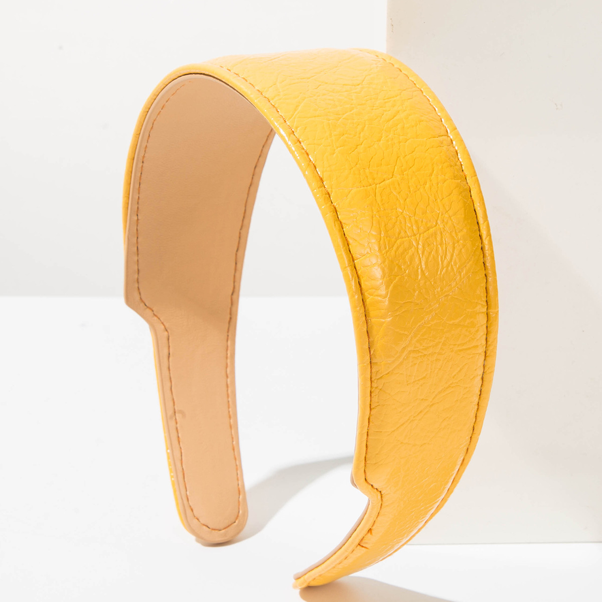 エレガントな韓国スタイルのレザーヘアフープ女性ファッションワ - Leatherwork Rings のレビューと価格
