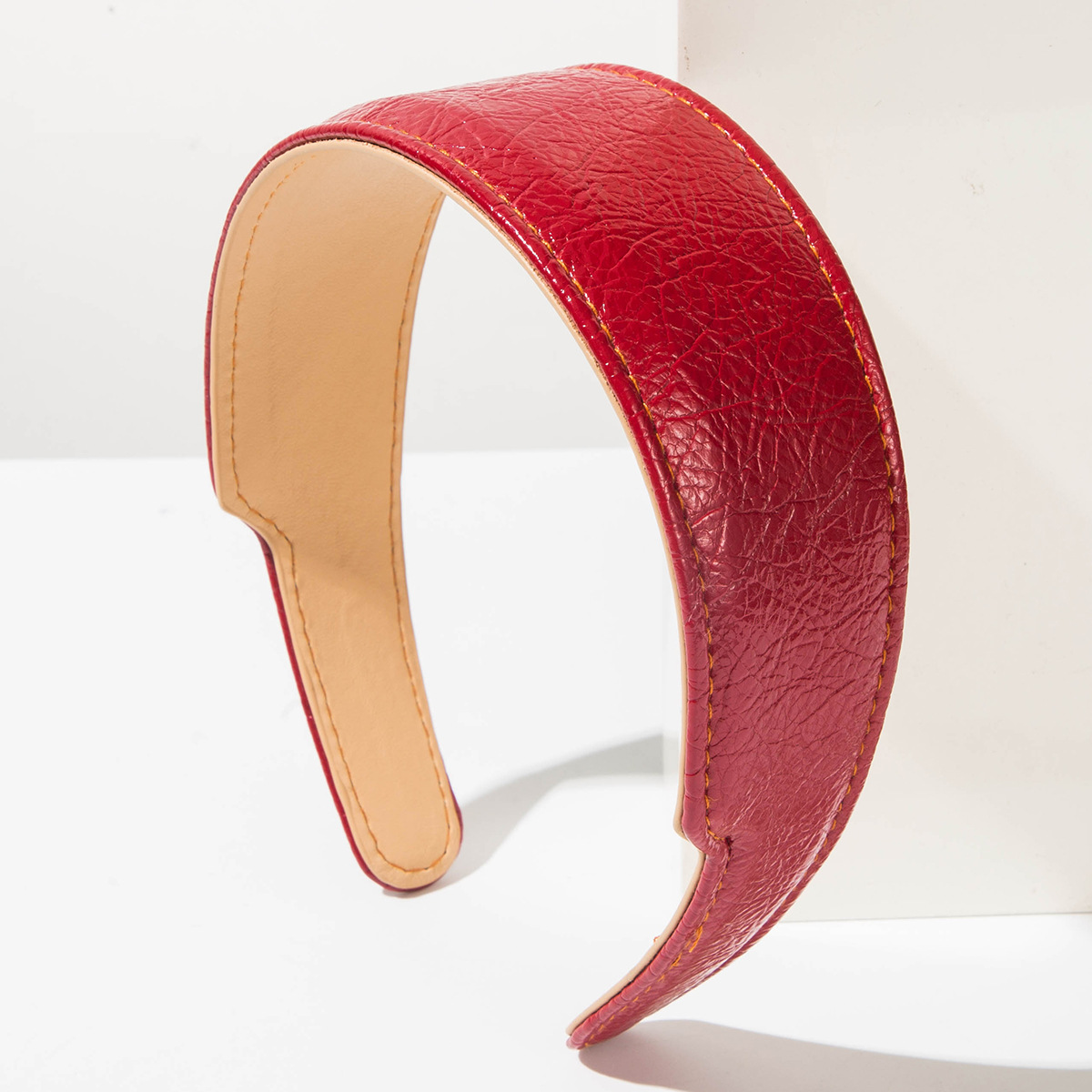 エレガントな韓国スタイルのレザーヘアフープ女性ファッションワ - Leatherwork Rings のレビューと価格