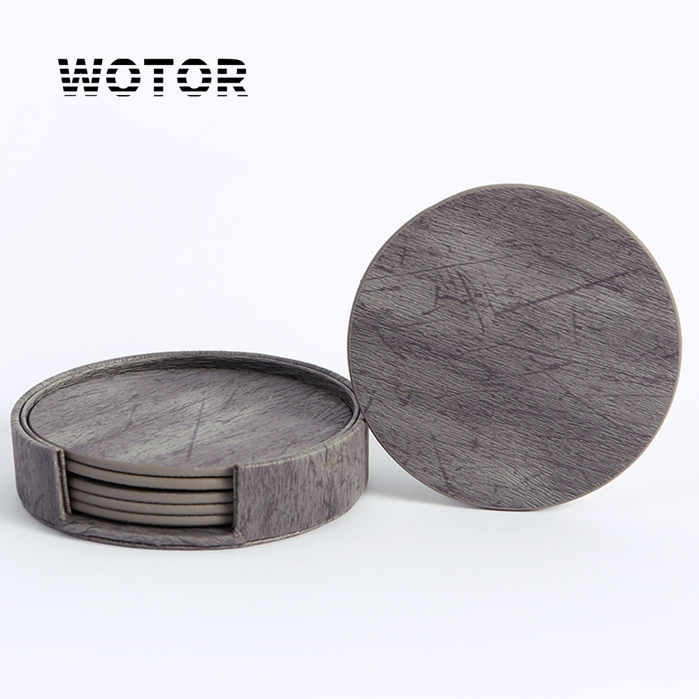 WOTOR 6 ピース/ロットサークル木目調レザー無縫製糸コ - Leatherwork Rings のレビューと価格