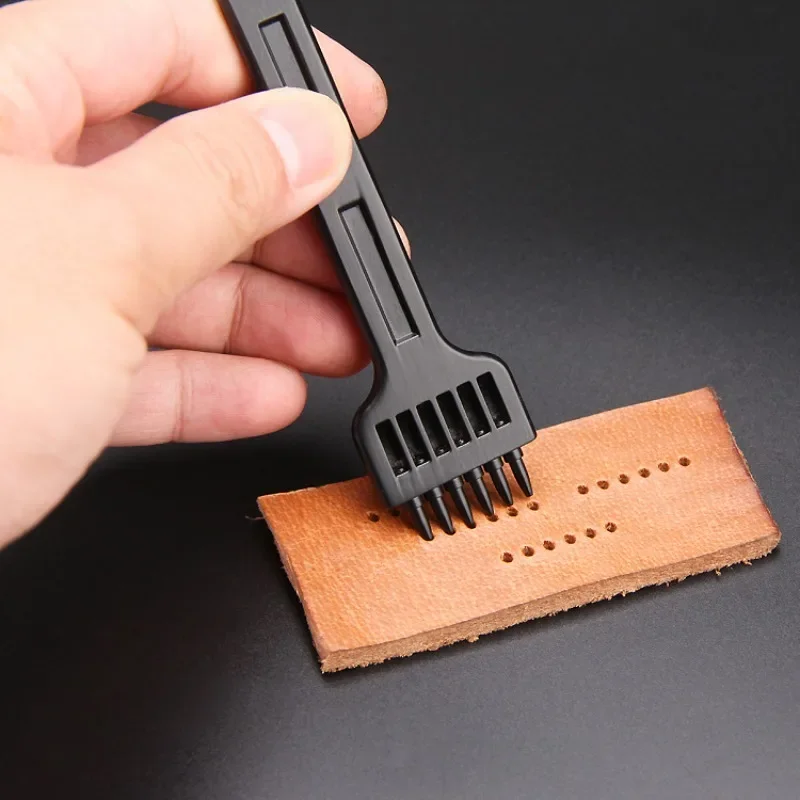 DIYブラックラウンドホールパンチャー、レザーパンチャー、ス - Leatherwork Awl のレビューと価格