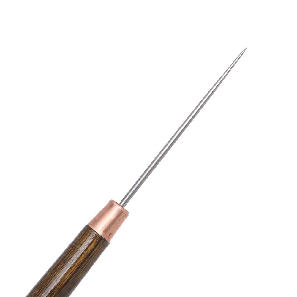 木製ハンドル付きステッチ針,1ピース,合金コーン,針,ソーイ - Leatherwork Awl のレビューと価格