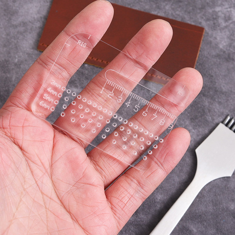 4mm厚の透明アクリルプーラー多機能定規、革加工用手動切断距 - Leatherwork Ruler のレビューと価格