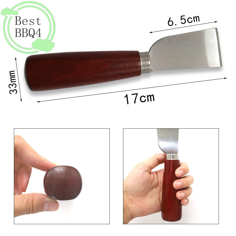 (BBQ4)DIY レザークラフトツール 木製ハンドル ステ - Leatherwork Knife のレビューと価格