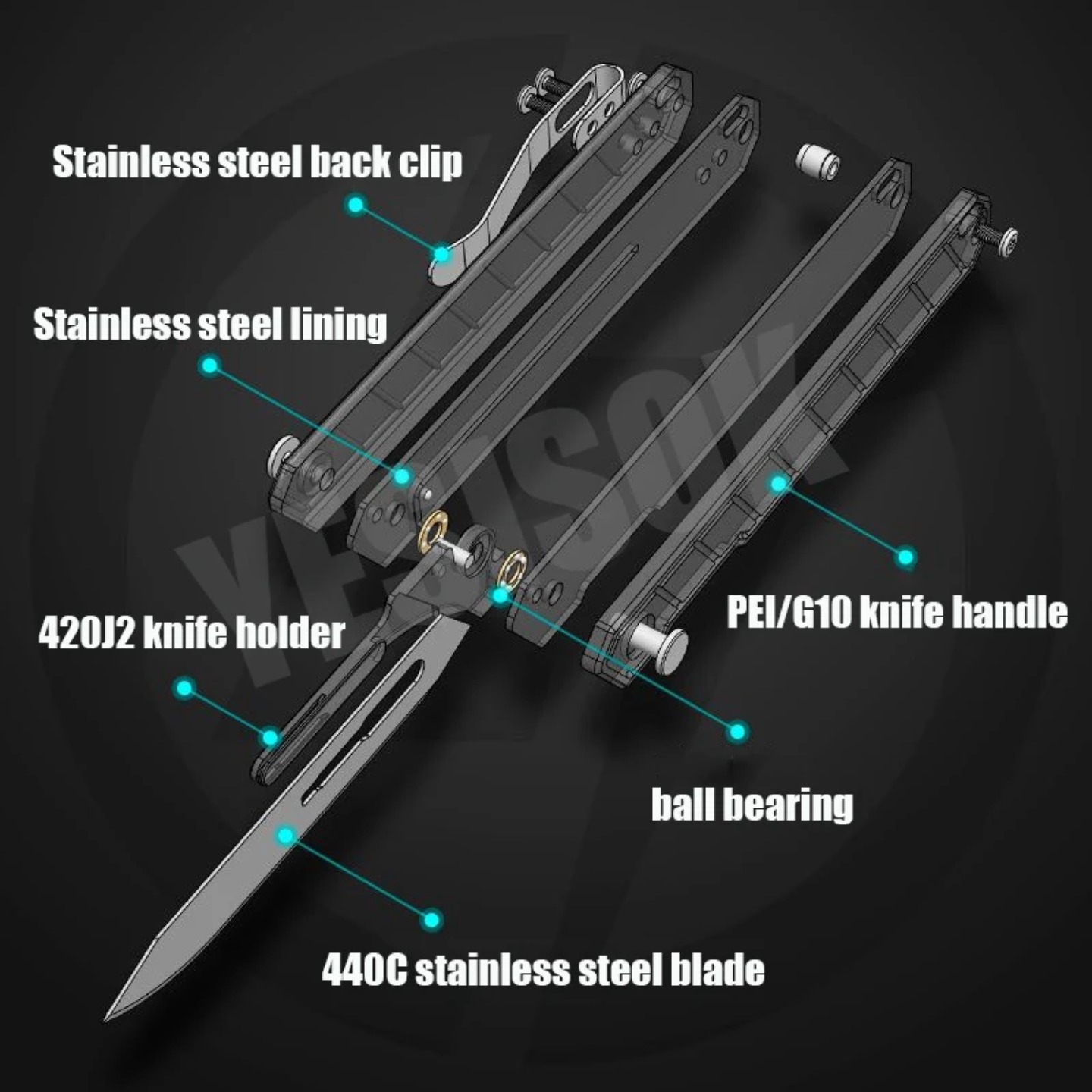 交換可能な刃付きの新しいナイフ、G10グリップ、紙や革の手動 - Leatherwork Knife のレビューと価格