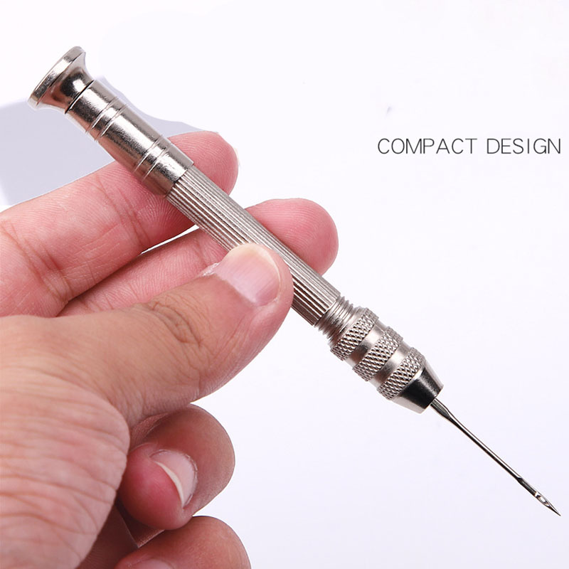 革縫製千枚通しセット交換可能な多機能靴修理ツールキットパンチ - Leatherwork Awl のレビューと価格