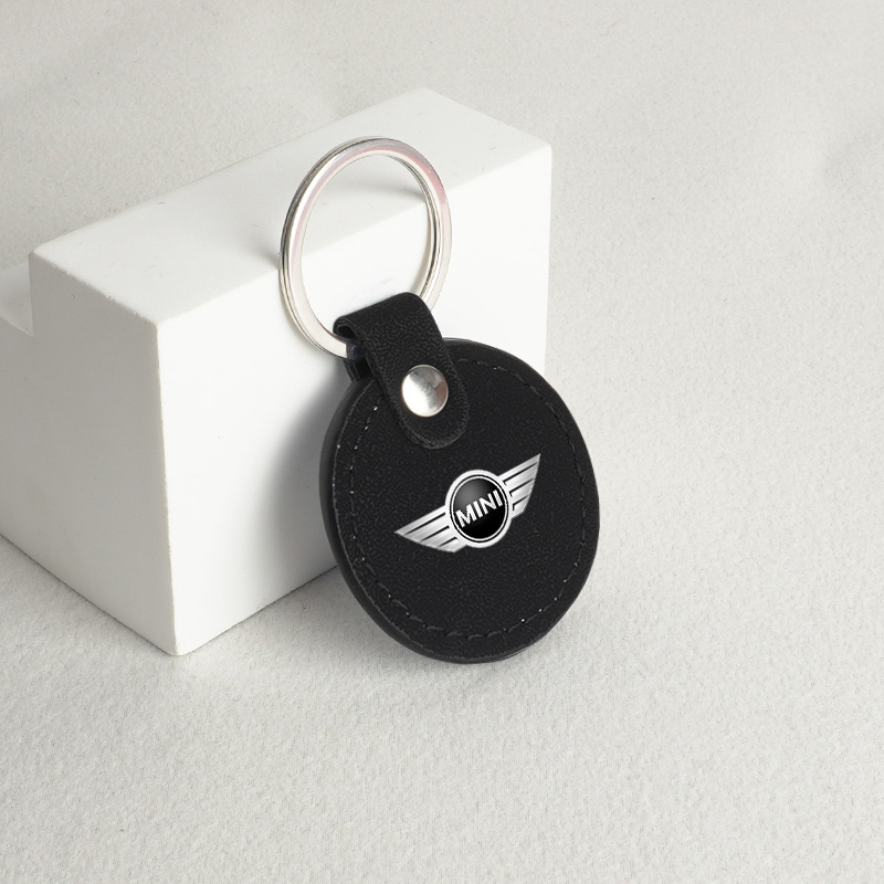 レザー製車用キーホルダー、キーリング、BMW MINI Co - Leatherwork Rings のレビューと価格