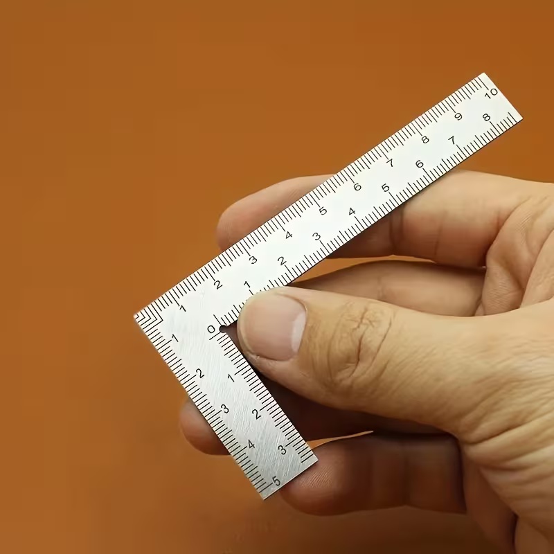 ミニL字型ステンレス定規 - レザークラフトや小物測定用の高 - Leatherwork Ruler のレビューと価格