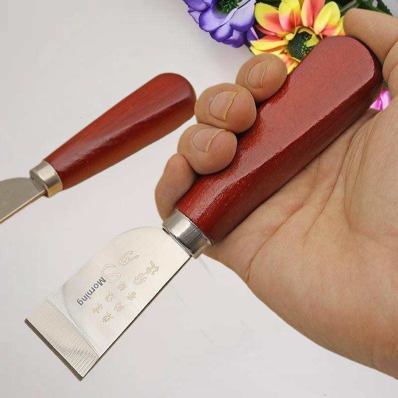 DIYレザークラフト用工具 木製ハンドル付き革漉きナイフ 精 - Leatherwork Knife のレビューと価格