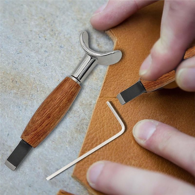 【ORNAMENT】芸術的で実用的なレザークラフト用回転ナイ - Leatherwork Knife のレビューと価格