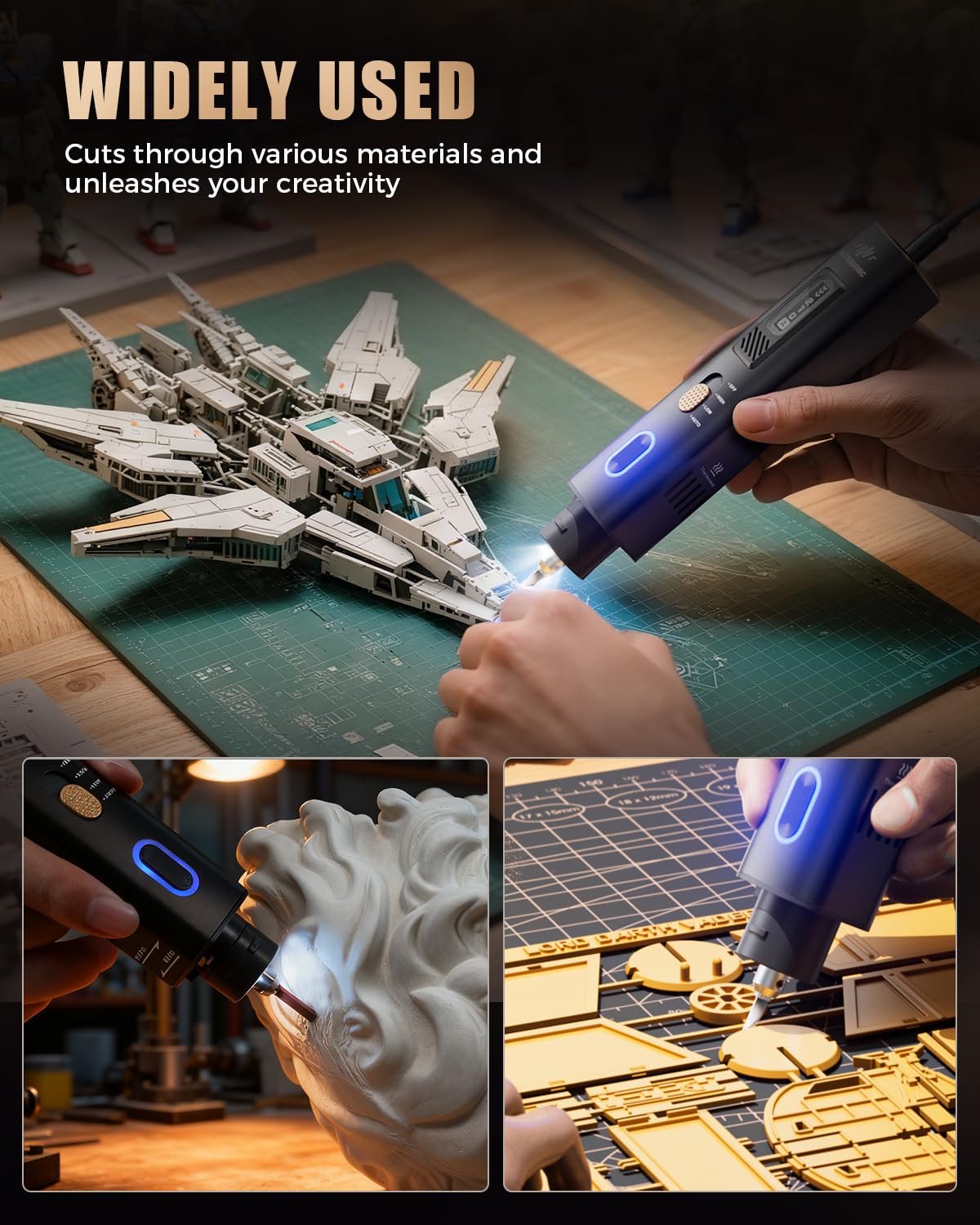 JAKEMY 超音波カッターナイフ、40KHz 2-in-1 - Leatherwork Knife のレビューと価格