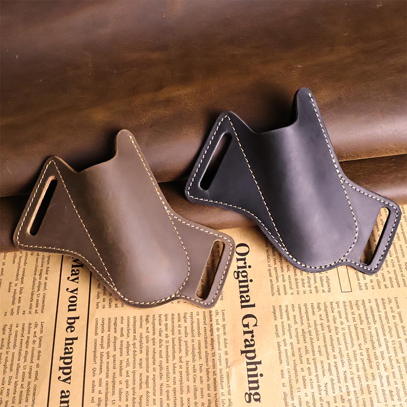 手作りの革製ポケットスカバーベルト,折りたたみナイフなしのe - Leatherwork Knives のレビューと価格